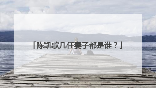 陈凯歌几任妻子都是谁？