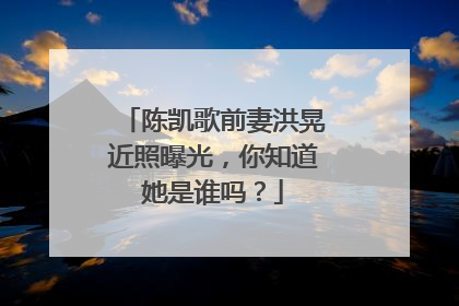陈凯歌前妻洪晃近照曝光，你知道她是谁吗？