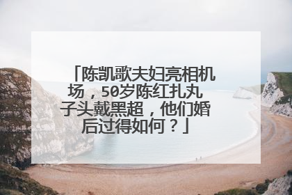 陈凯歌夫妇亮相机场，50岁陈红扎丸子头戴黑超，他们婚后过得如何？