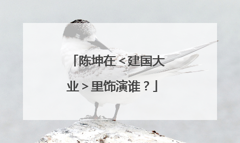 陈坤在＜建国大业＞里饰演谁？