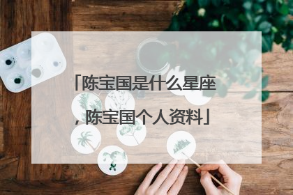 陈宝国是什么星座，陈宝国个人资料