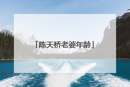 陈天桥老婆年龄