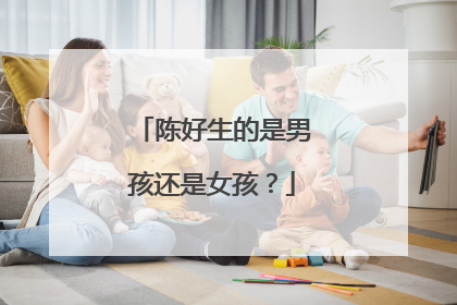 陈好生的是男孩还是女孩?