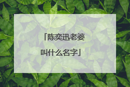 陈奕迅老婆叫什么名字