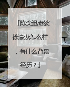 陈奕迅老婆徐濠萦怎么样，有什么背景经历？