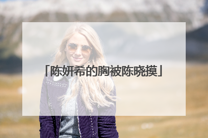 陈妍希的胸被陈晓摸