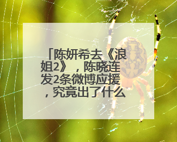 陈妍希去《浪姐2》,陈晓连发2条微博应援,究竟出了什么乌龙?