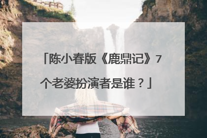 陈小春版《鹿鼎记》7个老婆扮演者是谁？