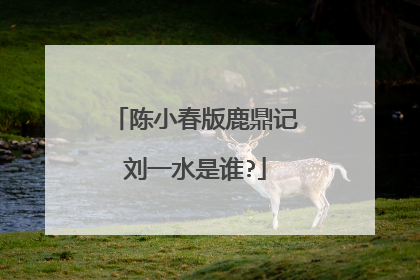 陈小春版鹿鼎记刘一水是谁?