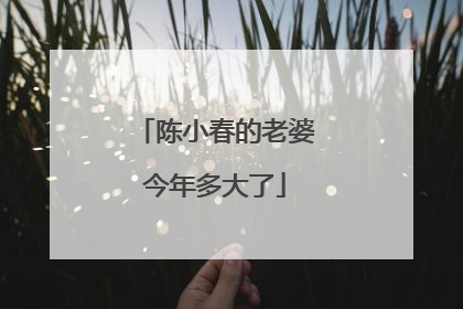 陈小春的老婆今年多大了