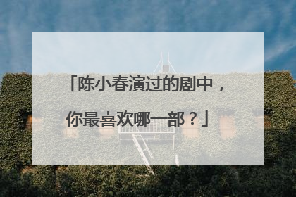陈小春演过的剧中，你最喜欢哪一部？