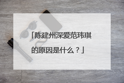 陈建州深爱范玮琪的原因是什么?