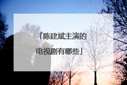 陈建斌主演的电视剧有哪些