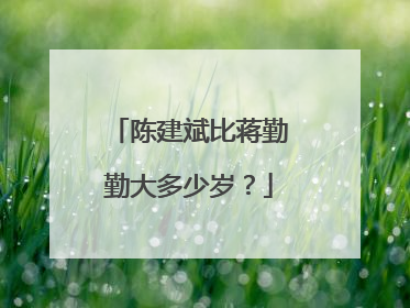 陈建斌比蒋勤勤大多少岁？