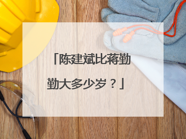 陈建斌比蒋勤勤大多少岁？