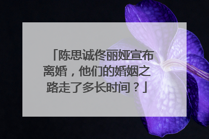 陈思诚佟丽娅宣布离婚,他们的婚姻之路走了多长时间?