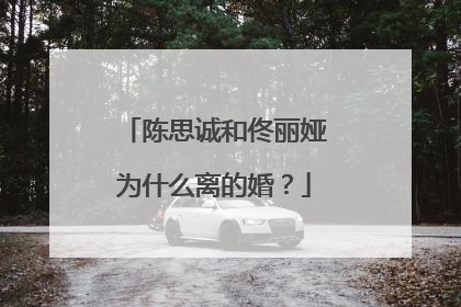 陈思诚和佟丽娅为什么离的婚?