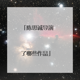 陈思诚导演了哪些作品