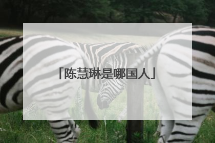 陈慧琳是哪国人