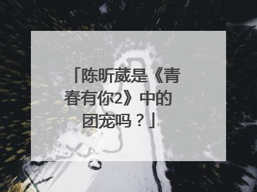 陈昕葳是《青春有你2》中的团宠吗？
