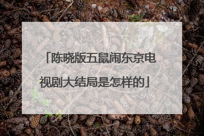 陈晓版五鼠闹东京电视剧大结局是怎样的