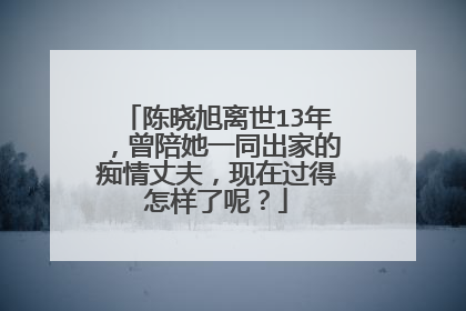 陈晓旭离世13年，曾陪她一同出家的痴情丈夫，现在过得怎样了呢？