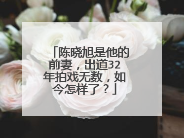 陈晓旭是他的前妻,出道32年拍戏无数,如今怎样了?