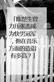 陈楚生曾力压张杰成为快男冠军，他在音乐方面的造诣有多高？
