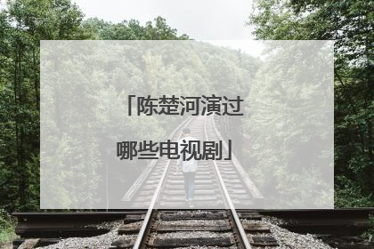 陈楚河演过哪些电视剧