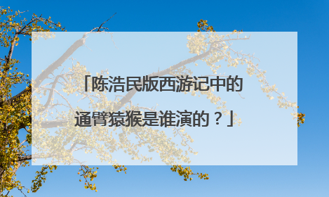 陈浩民版西游记中的通臂猿猴是谁演的?
