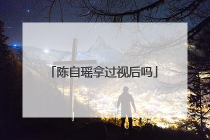 陈自瑶拿过视后吗