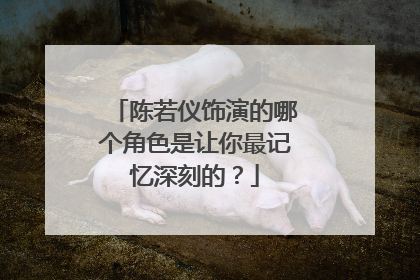 陈若仪饰演的哪个角色是让你最记忆深刻的？