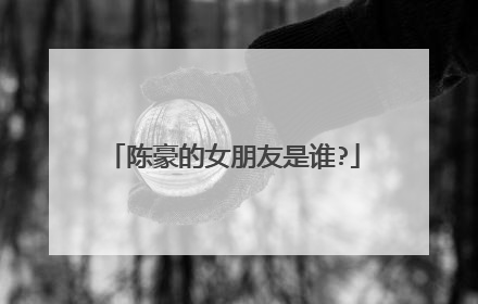 陈豪的女朋友是谁?