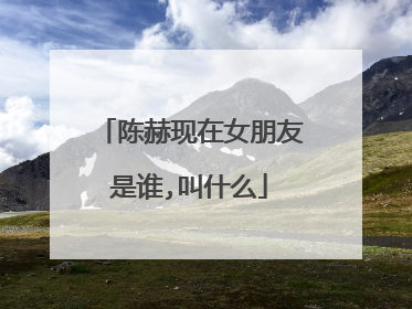 陈赫现在女朋友是谁,叫什么