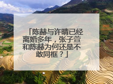 陈赫与许晴已经离婚多年,张子萱和陈赫为何还是不敢同框?