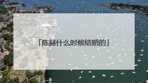 陈赫什么时候结婚的
