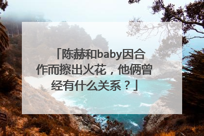 陈赫和baby因合作而擦出火花，他俩曾经有什么关系？