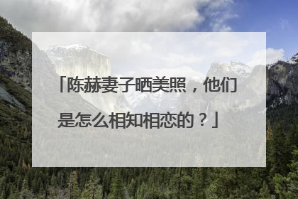 陈赫妻子晒美照，他们是怎么相知相恋的？