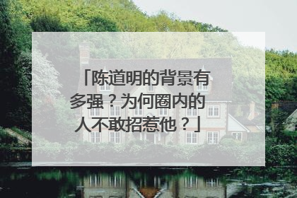 陈道明的背景有多强？为何圈内的人不敢招惹他？