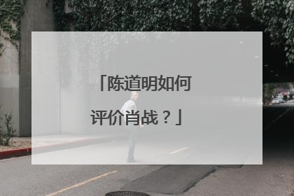 陈道明如何评价肖战？