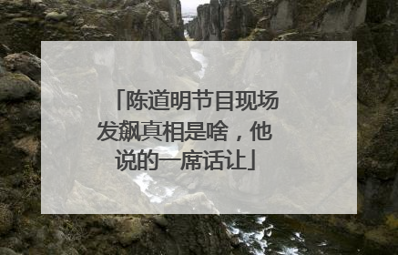 陈道明节目现场发飙真相是啥,他说的一席话让