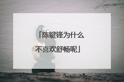 陈键锋为什么不喜欢舒畅呢