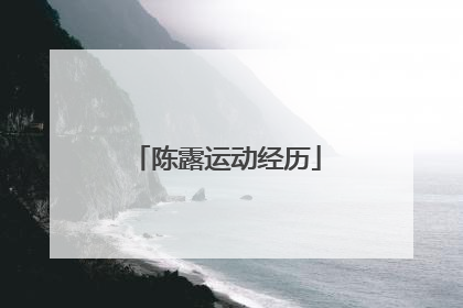 陈露运动经历