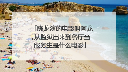 陈龙演的电影叫阿龙,从监狱出来到餐厅当服务生是什么电影