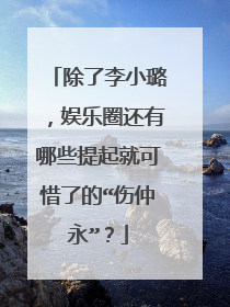 除了李小璐，娱乐圈还有哪些提起就可惜了的“伤仲永”？
