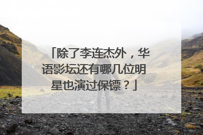 除了李连杰外,华语影坛还有哪几位明星也演过保镖?