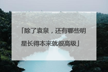 除了袁泉，还有哪些明星长得本来就很高级