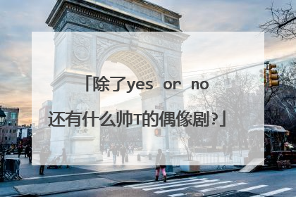 除了yes or no还有什么帅T的偶像剧?