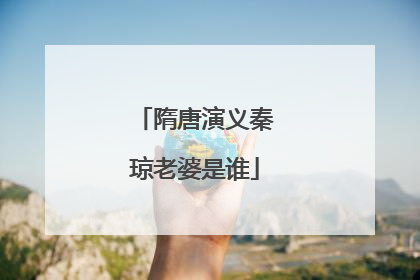 隋唐演义秦琼老婆是谁