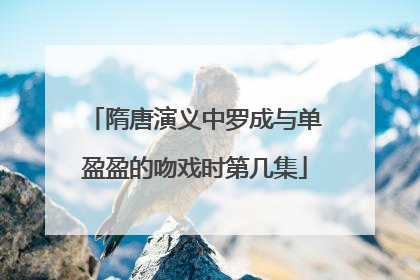 隋唐演义中罗成与单盈盈的吻戏时第几集